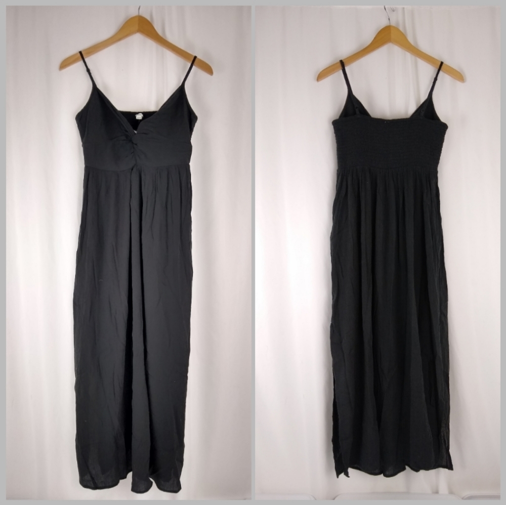 NEW Aerie Twist Top Cut Out Crepe Maxi Dress